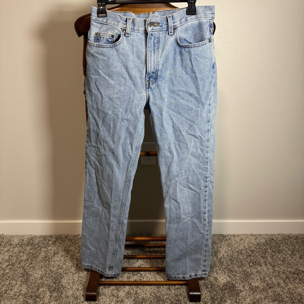 George Light Wash 29x30 Straight Leg Jeans Men’s Vintage Dad Denim Western